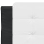 Bed frame with black and white synthetic leather headboard by vidaXL, Beds and slatted bases - Ref: Foro24-3208154, Price: 12...