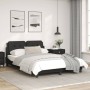 Estructura de cama con cabecero cuero sintético negro 140x190cm de vidaXL, Camas y somieres - Ref: Foro24-3208177, Precio: 18...