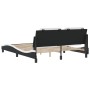 Estructura cama cabecero cuero sintético negro blanco 160x200cm de vidaXL, Camas y somieres - Ref: Foro24-3208196, Precio: 18...