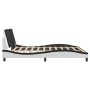 Estructura de cama con cabecero cuero sintético blanco y negro de vidaXL, Camas y somieres - Ref: Foro24-3208204, Precio: 191...