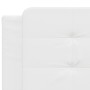 White synthetic leather headboard bed frame 200x200 cm by vidaXL, Beds and slatted bases - Ref: Foro24-3208206, Price: 227,29...