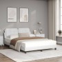 Cama con colchón cuero sintético blanco 120x200 cm de vidaXL, Camas y somieres - Ref: Foro24-3208853, Precio: 412,82 €, Descu...