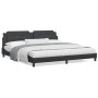 Cama con colchón cuero sintético negro 200x200 cm de vidaXL, Camas y somieres - Ref: Foro24-3208887, Precio: 434,18 €, Descue...