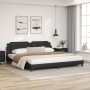 Cama con colchón cuero sintético negro 200x200 cm de vidaXL, Camas y somieres - Ref: Foro24-3208887, Precio: 463,99 €, Descue...