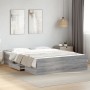 Cama con cajones madera ingeniería gris Sonoma 140x200 cm de vidaXL, Camas y somieres - Ref: Foro24-3280298, Precio: 155,15 €...