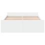 Cama con cajones madera de ingeniería blanco 135x190 cm de vidaXL, Camas y somieres - Ref: Foro24-3280314, Precio: 150,92 €, ...