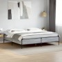 Estructura cama madera ingeniería metal gris Sonoma 180x200 cm de vidaXL, Camas y somieres - Ref: Foro24-3279785, Precio: 150...