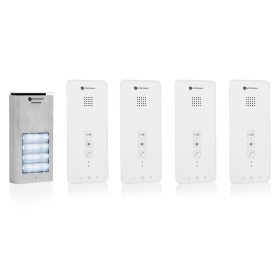 Smartwares Gegensprechanlage für 4 Wohnungen weiß 20,5x8,6x2,1 cm von Smartwares, Gegensprechanlagen - Ref: Foro24-436809, Pr...