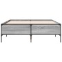 Estructura cama madera ingeniería metal gris Sonoma 120x190 cm de vidaXL, Camas y somieres - Ref: Foro24-3279820, Precio: 137...