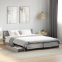 Cama con cajones madera ingeniería gris Sonoma 160x200 cm de vidaXL, Camas y somieres - Ref: Foro24-3279925, Precio: 260,40 €...