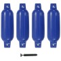 Boat bumpers 4 units blue PVC 41x11.5 cm by vidaXL, Docking and anchoring - Ref: Foro24-92376, Price: 55,35 €, Discount: %