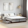 Cama con cajones madera de ingeniería gris Sonoma 135x190 cm de vidaXL, Camas y somieres - Ref: Foro24-3279950, Precio: 172,8...