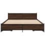 Cama con cajones madera de ingeniería marrón roble 150x200 cm de vidaXL, Camas y somieres - Ref: Foro24-3279931, Precio: 184,...