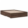 Cama con cajones madera de ingeniería marrón roble 140x190 cm de vidaXL, Camas y somieres - Ref: Foro24-3280404, Precio: 215,...