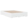 Cama con cajones madera de ingeniería blanco 120x190 cm de vidaXL, Camas y somieres - Ref: Foro24-3280412, Precio: 204,27 €, ...