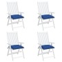 Cojines de silla de jardín 4 uds tela Oxford azul 40x40x7 cm de vidaXL, Cojines para sillas y sofás - Ref: Foro24-361481, Pre...