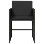 Garden chairs with cushions 4 units black synthetic rattan by vidaXL, Garden chairs - Ref: Foro24-4007456, Price: 193,82 €, D...