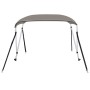 Toldo bimini de 2 arcos gris 148,5x133x104 cm de vidaXL, Cubiertas para almacenamiento de barcas - Ref: Foro24-94792, Precio:...