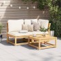 Gartentisch aus massivem Akazienholz, 63 x 63 x 30 cm von vidaXL, Modulare Sofas für den Außenbereich - Ref: Foro24-366493, P...