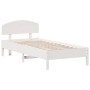 White pine wood bed frame with headboard 100x200cm by vidaXL, Beds and slatted bases - Ref: Foro24-3207218, Price: 143,40 €, ...