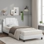 Bed with white synthetic leather mattress 90x190 cm by vidaXL, Beds and slatted bases - Ref: Foro24-3208832, Price: 258,79 €,...