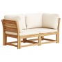 2-Sitzer-Gartensofa mit Kissen aus massivem Akazienholz von vidaXL, Modulare Sofas für den Außenbereich - Ref: Foro24-3214290...