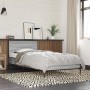 Sonoma gray metal engineered wood bed frame 90x190 cm by vidaXL, Beds and slatted bases - Ref: Foro24-845565, Price: 105,16 €...