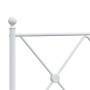 Estructura cama metal cabecero y estribo blanca 100x190 cm de vidaXL, Camas y somieres - Ref: Foro24-376563, Precio: 85,75 €,...