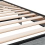 Sonoma gray metal engineered wood bed frame 75x190 cm by vidaXL, Beds and slatted bases - Ref: Foro24-845815, Price: 94,54 €,...