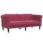 Zweiteilige Sofagarnitur aus rotem Samt von vidaXL, Sofas - Ref: Foro24-3209223, Preis: 556,91 €, Rabatt: %