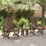 Gartenmöbel-Set 3-teilig aus massivem Tannenholz von vidaXL, Gartensets - Ref: Foro24-3207122, Preis: 293,20 €, Rabatt: %