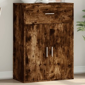 Smoked oak engineered wood sideboard 60x30x84 cm by vidaXL, Sideboards - Ref: Foro24-840496, Price: 71,99 €, Discount: %