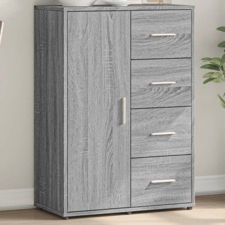 Aparador de madera de ingeniería gris Sonoma 60x31x84 cm de vidaXL, Aparadores - Ref: Foro24-840511, Precio: 104,27 €, Descue...