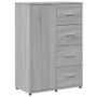 Aparador de madera de ingeniería gris Sonoma 60x31x84 cm de vidaXL, Aparadores - Ref: Foro24-840511, Precio: 104,27 €, Descue...