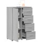 Aparador de madera de ingeniería gris Sonoma 60x31x84 cm de vidaXL, Aparadores - Ref: Foro24-840511, Precio: 104,27 €, Descue...