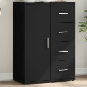 Black engineered wood sideboard 60x31x84 cm by vidaXL, Sideboards - Ref: Foro24-840507, Price: 93,51 €, Discount: %