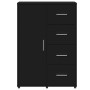 Black engineered wood sideboard 60x31x84 cm by vidaXL, Sideboards - Ref: Foro24-840507, Price: 93,63 €, Discount: %