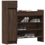 Brown oak engineered wood shoe rack 100.5x28x100 cm by vidaXL, Shoe racks and shoe organizers - Ref: Foro24-840428, Price: 91...