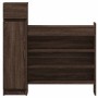 Brown oak engineered wood shoe rack 100.5x28x100 cm by vidaXL, Shoe racks and shoe organizers - Ref: Foro24-840428, Price: 91...