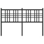 Black metal headboard 140 cm by vidaXL, Headboards and footboards - Ref: Foro24-376357, Price: 41,93 €, Discount: %