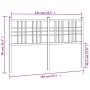 Kopfteil aus schwarzem Metall, 140 cm von vidaXL, Kopf- und Fußteile - Ref: Foro24-376357, Preis: 41,93 €, Rabatt: %