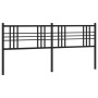 Cabecero de metal negro 180 cm de vidaXL, Cabeceros y pies de cama - Ref: Foro24-376360, Precio: 43,90 €, Descuento: %