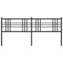 Cabecero de metal negro 180 cm de vidaXL, Cabeceros y pies de cama - Ref: Foro24-376360, Precio: 43,90 €, Descuento: %