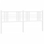 White metal headboard 200 cm by vidaXL, Headboards and footboards - Ref: Foro24-376411, Price: 45,15 €, Discount: %