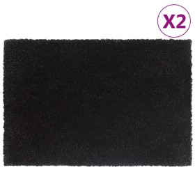 Fußmatten 2 Einheiten schwarze Kokosfaser 40x60 cm von vidaXL, Fußmatten - Ref: Foro24-155571, Preis: 31,99 €, Rabatt: %