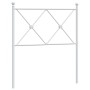 Cabecero de metal blanco 75 cm de vidaXL, Cabeceros y pies de cama - Ref: Foro24-376577, Precio: 33,99 €, Descuento: %