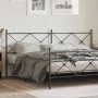 Cabecero de metal negro 200 cm de vidaXL, Cabeceros y pies de cama - Ref: Foro24-376540, Precio: 49,32 €, Descuento: %