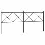 Cabecero de metal negro 200 cm de vidaXL, Cabeceros y pies de cama - Ref: Foro24-376540, Precio: 49,32 €, Descuento: %