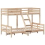 Solid pine wood bunk bed 90x200/120x200 cm by vidaXL, Beds and slatted bases - Ref: Foro24-3207169, Price: 323,72 €, Discount: %