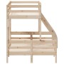 Solid pine wood bunk bed 90x200/120x200 cm by vidaXL, Beds and slatted bases - Ref: Foro24-3207169, Price: 323,72 €, Discount: %